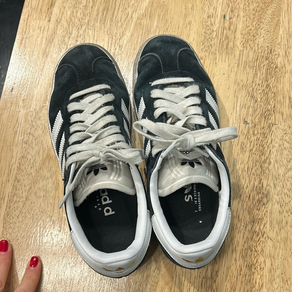 Adidas Gazelles black suede
